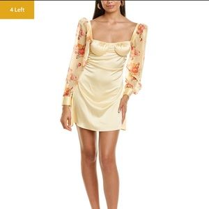 Danielle Bernstein Puff Sleeve Mini Dress